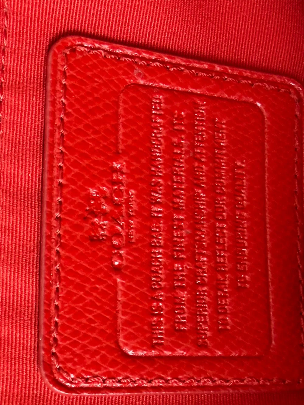 EUC!! Coach Cora Dome Satchel in Cardinal Red CrossGrain Leather. Gold hardware.
